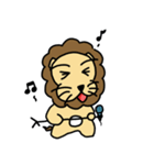 cute fat lion "leo mo" Part 2 (no word)（個別スタンプ：6）