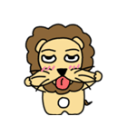 cute fat lion "leo mo" Part 2 (no word)（個別スタンプ：9）