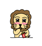 cute fat lion "leo mo" Part 2 (no word)（個別スタンプ：10）