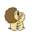 cute fat lion "leo mo" Part 2 (no word)（個別スタンプ：11）