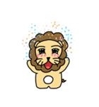cute fat lion "leo mo" Part 2 (no word)（個別スタンプ：15）