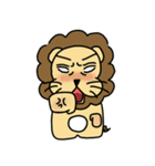 cute fat lion "leo mo" Part 2 (no word)（個別スタンプ：17）