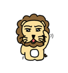 cute fat lion "leo mo" Part 2 (no word)（個別スタンプ：18）