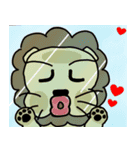 cute fat lion "leo mo" Part 2 (no word)（個別スタンプ：19）