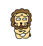 cute fat lion "leo mo" Part 2 (no word)（個別スタンプ：26）