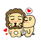 cute fat lion "leo mo" Part 2 (no word)（個別スタンプ：32）
