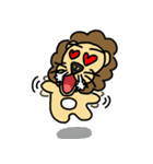 cute fat lion "leo mo" Part 2 (no word)（個別スタンプ：34）