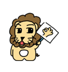 cute fat lion "leo mo" Part 2 (no word)（個別スタンプ：38）