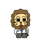 cute fat lion "leo mo" Part 2 (no word)（個別スタンプ：40）