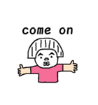 おもわず笑っちゃうブスカワイイ子（個別スタンプ：3）