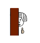 おもわず笑っちゃうブスカワイイ子（個別スタンプ：8）