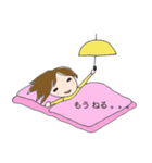 黄色い服の女の子（個別スタンプ：3）