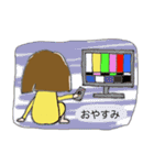 黄色い服の女の子（個別スタンプ：4）