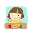 黄色い服の女の子（個別スタンプ：5）