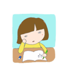 黄色い服の女の子（個別スタンプ：6）