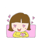 黄色い服の女の子（個別スタンプ：15）