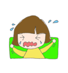 黄色い服の女の子（個別スタンプ：16）