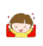 黄色い服の女の子（個別スタンプ：17）
