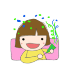 黄色い服の女の子（個別スタンプ：19）
