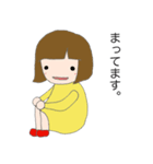 黄色い服の女の子（個別スタンプ：39）