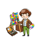 Gentleman Artist-daily（個別スタンプ：1）