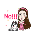 Kathy and her lovely dog（個別スタンプ：5）