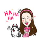 Kathy and her lovely dog（個別スタンプ：10）