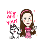 Kathy and her lovely dog（個別スタンプ：12）