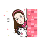 Kathy and her lovely dog（個別スタンプ：19）