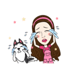 Kathy and her lovely dog（個別スタンプ：20）