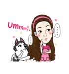 Kathy and her lovely dog（個別スタンプ：23）