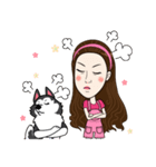 Kathy and her lovely dog（個別スタンプ：24）