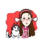 Kathy and her lovely dog（個別スタンプ：25）