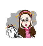 Kathy and her lovely dog（個別スタンプ：26）