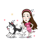 Kathy and her lovely dog（個別スタンプ：30）