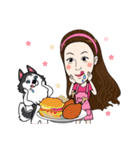 Kathy and her lovely dog（個別スタンプ：31）