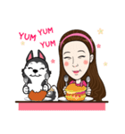 Kathy and her lovely dog（個別スタンプ：32）