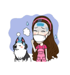 Kathy and her lovely dog（個別スタンプ：33）