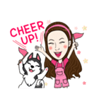 Kathy and her lovely dog（個別スタンプ：36）