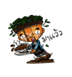 Indy wooden barista（個別スタンプ：3）