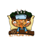 Indy wooden barista（個別スタンプ：11）