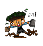 Indy wooden barista（個別スタンプ：18）