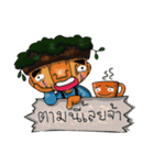 Indy wooden barista（個別スタンプ：39）
