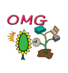 Mr. Sunflower (English)（個別スタンプ：22）