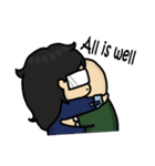 The emotion behind the glasses（個別スタンプ：13）