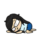 The emotion behind the glasses（個別スタンプ：20）