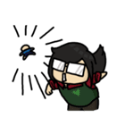 The emotion behind the glasses（個別スタンプ：27）