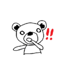colorless bear and hand puppet（個別スタンプ：2）
