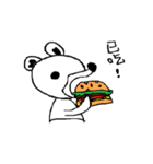 colorless bear and hand puppet（個別スタンプ：5）
