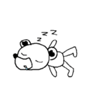 colorless bear and hand puppet（個別スタンプ：7）